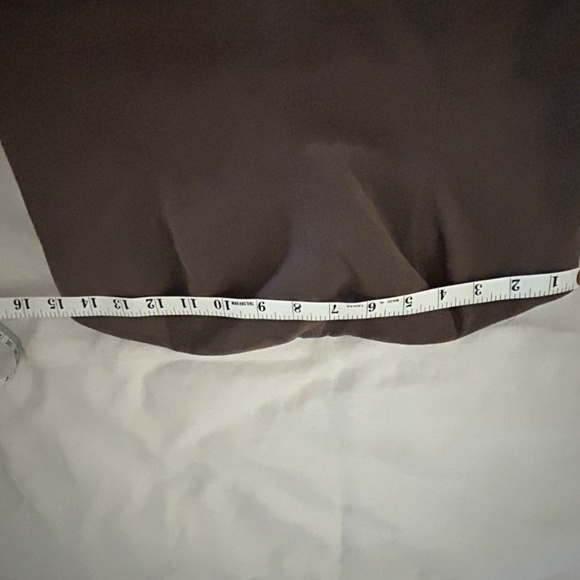 Halston Heritage Ultra Suede Strapless Dress in Tobacco - Picture 6 of 8